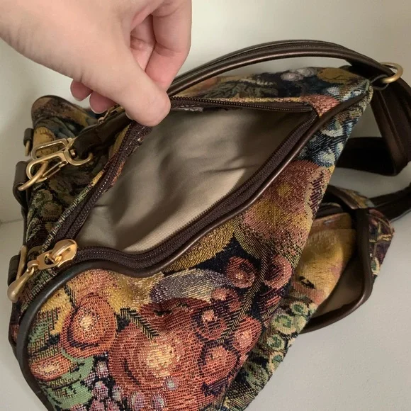 Vintage brocade purse backpack 2 in 1 - Picture 7 of 16